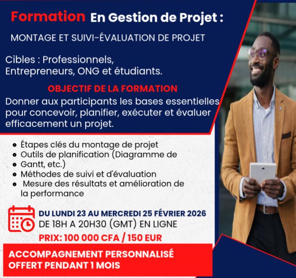 GESTION DE PROJET : MONTAGE ET SUIVI-ÉVALUATION DE PROJET